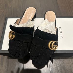 Gucci marmont backless loafer